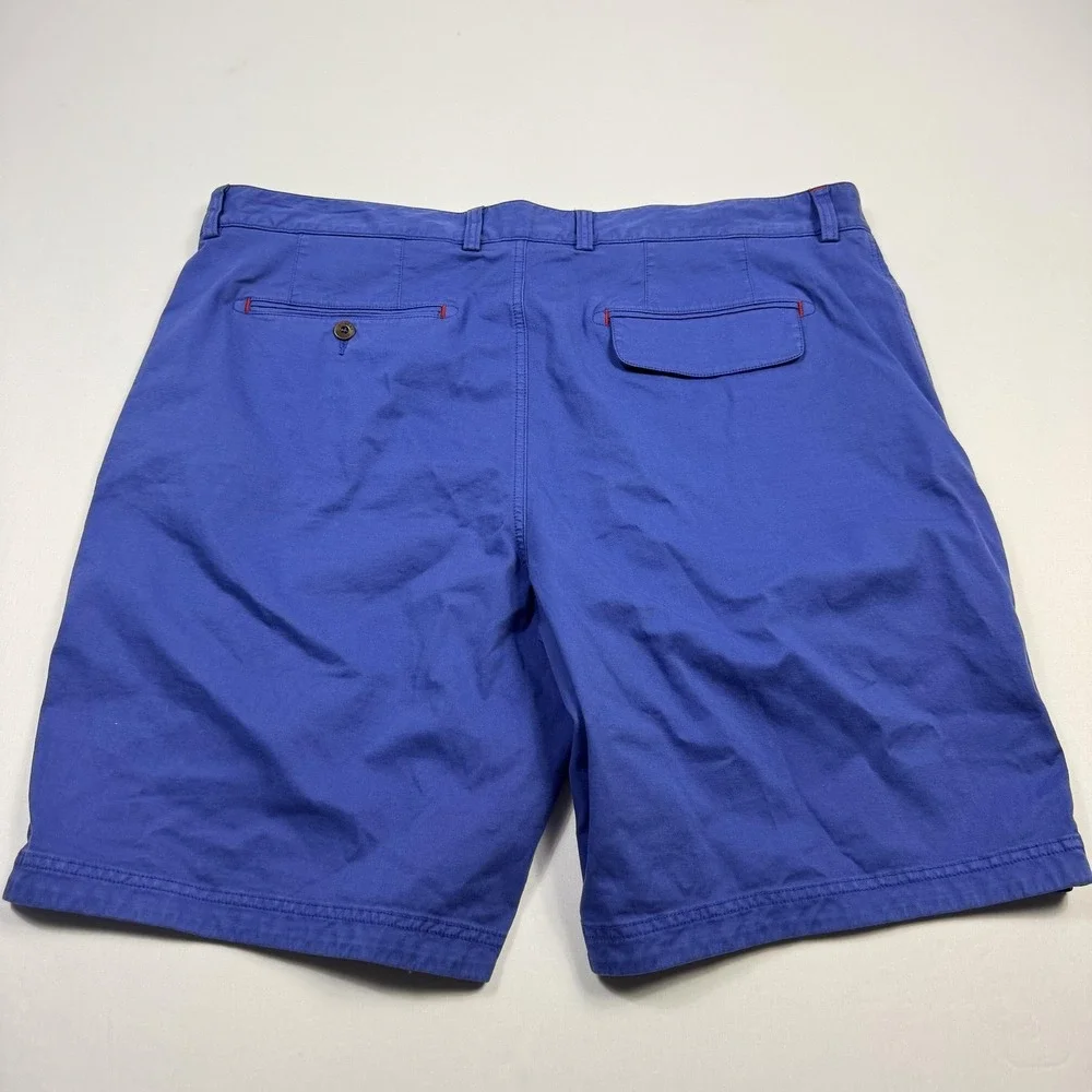 Robert Graham Shorts Mens‎ 42 Blue Classic Fit Stretch Casual Chino Flat Front